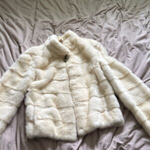 Chic White  Real Mink Jacket